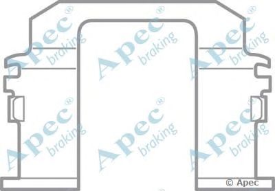 APEC BRAKING kit447 -  Комплектующие, тормозные колодки